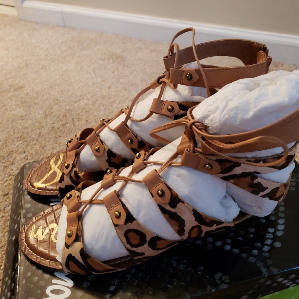 Sam Edelman animal print sandal new